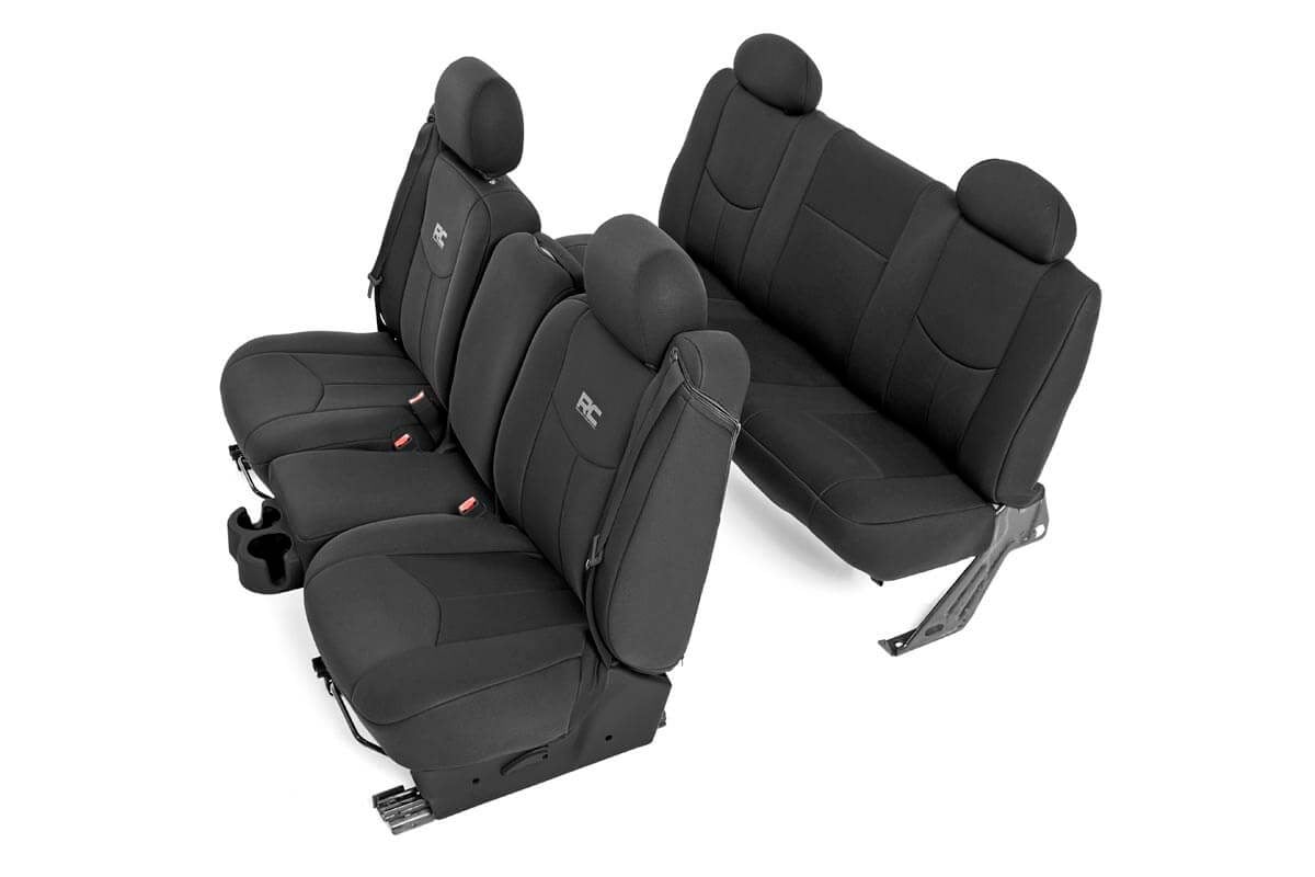 Chevrolet Silverado 1500 Classic Seat Covers - Front + Rear - Rough Country - Neoprene - 2007